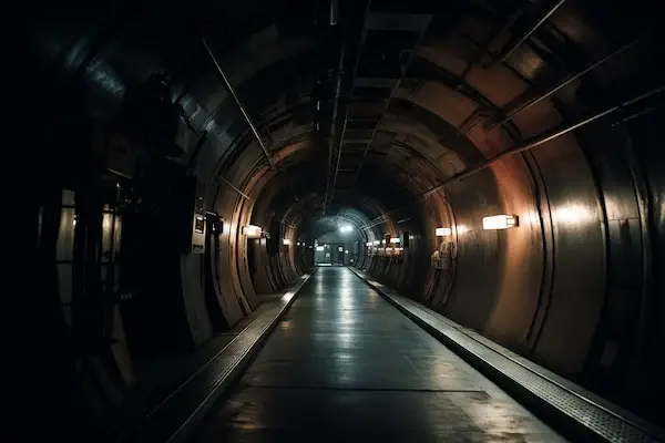 dark underground tunnels